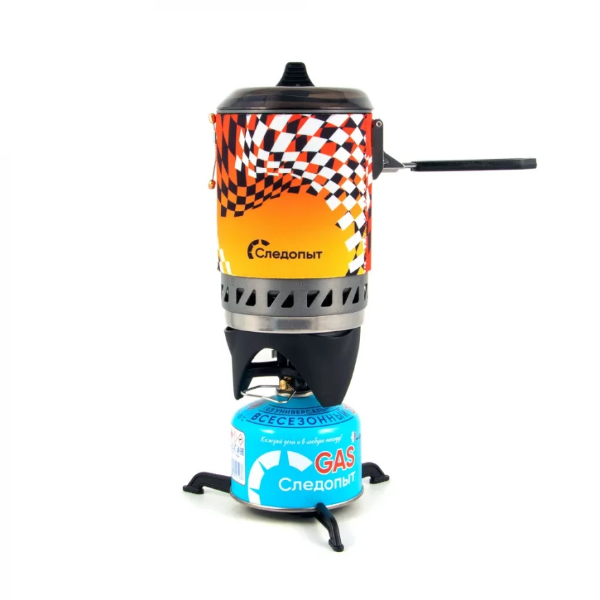 Газовая система FORZA TURBO BOIL для приготовления пищи, СЛЕДОПЫТ, с переходником для посуды