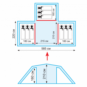 Палатка Brest 9 v2, Tramp