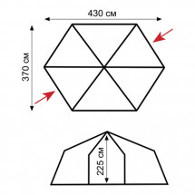 Палатка-шатер Mosquito green, Tramp
