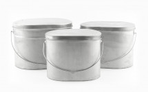 Набор из 3-х котелков 6,5;10;12 л &amp;quot;Матрешка&amp;quot; (титан) Роза Ветров